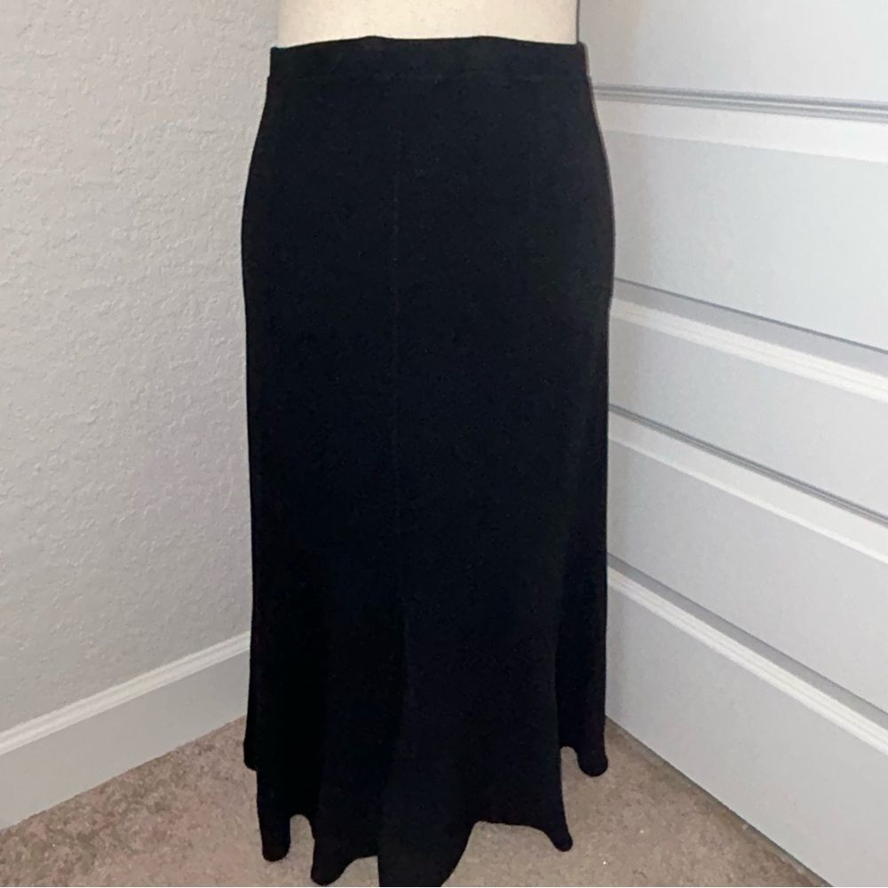 New, Eileen Fisher System Essentials Pull On Viscose Wool Knit Maxi Skirt